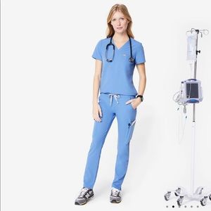 FIGS Ceil Blue Yola Skinny Scrub Pants